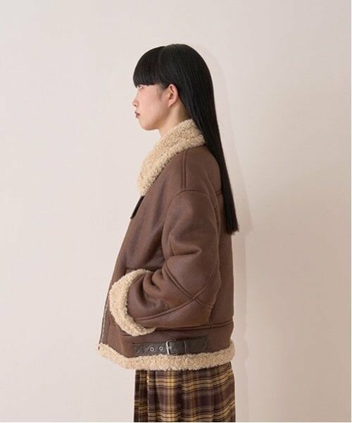 Mi-je / ミジェ ブルゾン | ムートン風ジャケット【韓国ファッション】 | 詳細2