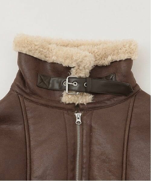 Mi-je / ミジェ ブルゾン | ムートン風ジャケット【韓国ファッション】 | 詳細4