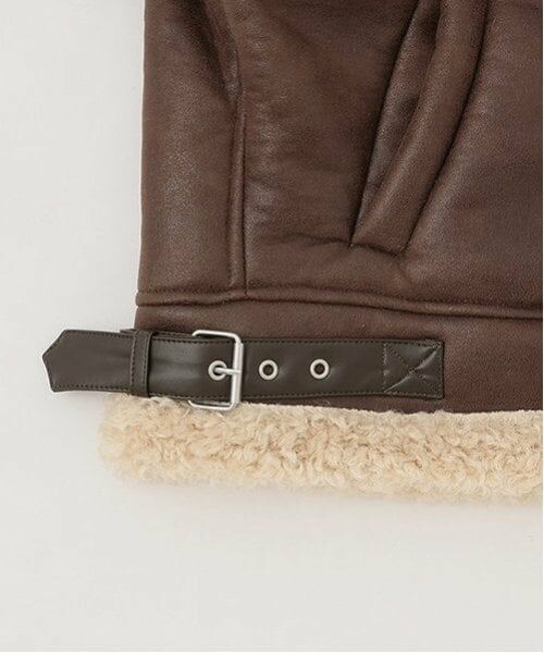 Mi-je / ミジェ ブルゾン | ムートン風ジャケット【韓国ファッション】 | 詳細6