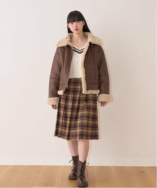 Mi-je / ミジェ ブルゾン | ムートン風ジャケット【韓国ファッション】 | 詳細9