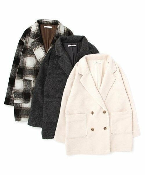 Mi-je / ミジェ その他アウター | フェイクウールジャケットコート【韓国ファッション】 | 詳細14