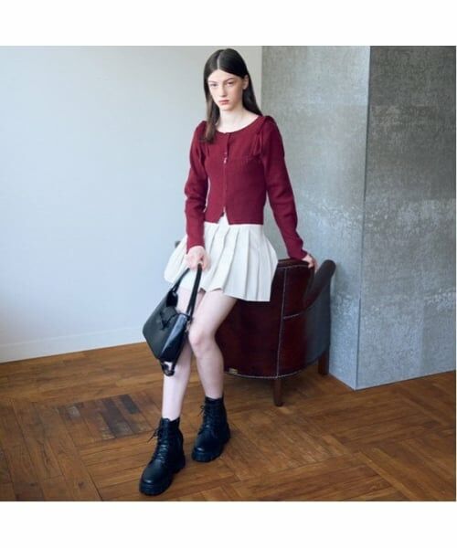 Mi-je / ミジェ ショルダーバッグ | リボン2WAYショルダー【韓国ファッション】（赤）