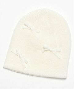 Mi-je / ミジェ ニットキャップ | ベロアリボンニット帽【韓国ファッション】