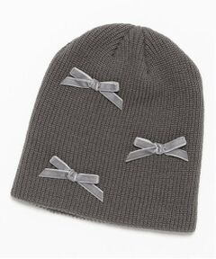 Mi-je / ミジェ ニットキャップ | ベロアリボンニット帽【韓国ファッション】