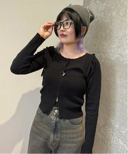 Mi-je / ミジェ ニットキャップ | ベロアリボンニット帽【韓国ファッション】 | 詳細10