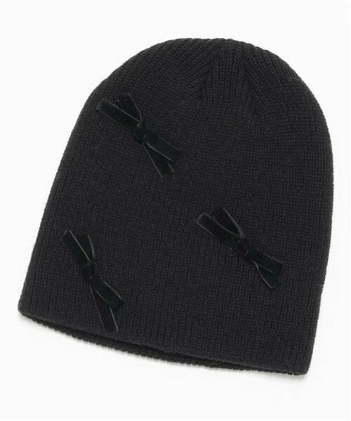 Mi-je / ミジェ ニットキャップ | ベロアリボンニット帽【韓国ファッション】 | 詳細6