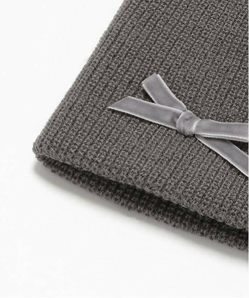 Mi-je / ミジェ ニットキャップ | ベロアリボンニット帽【韓国ファッション】 | 詳細13