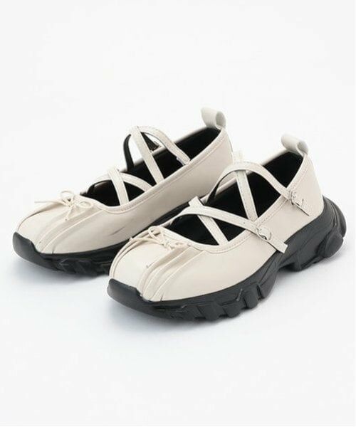 Mi-je / ミジェ スニーカー | バレエスニーカー【韓国ファッション】（アイボリー）