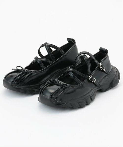 Mi-je / ミジェ スニーカー | バレエスニーカー【韓国ファッション】（黒）