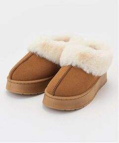 Mi-je / ミジェ ブーツ（ショート丈） | フェイクファームートン風アンクルブーツ【韓国ファッション】