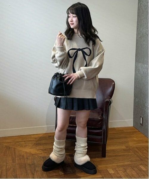 Mi-je / ミジェ ブーツ（ショート丈） | フェイクファームートン風アンクルブーツ【韓国ファッション】 | 詳細14