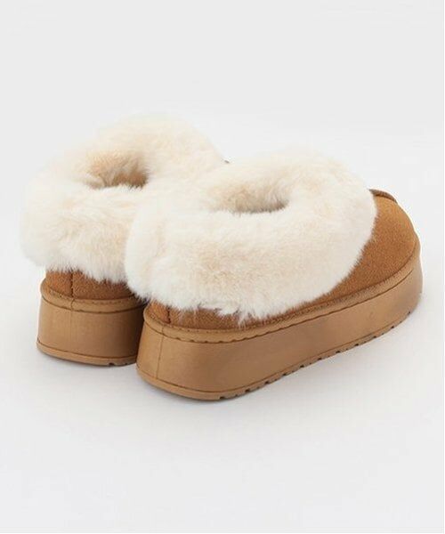 Mi-je / ミジェ ブーツ（ショート丈） | フェイクファームートン風アンクルブーツ【韓国ファッション】 | 詳細3