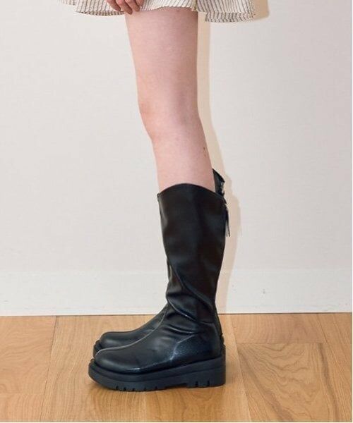 Mi-je / ミジェ ブーツ（ショート丈） | 合皮ロングブーツ【韓国ファッション】 | 詳細1