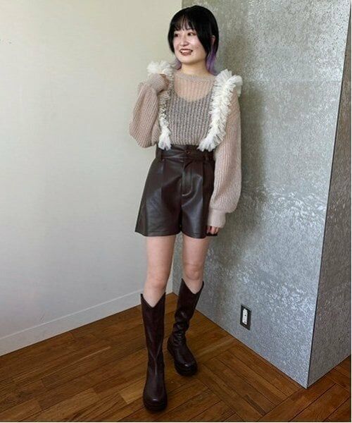 Mi-je / ミジェ ブーツ（ショート丈） | 合皮ロングブーツ【韓国ファッション】 | 詳細12