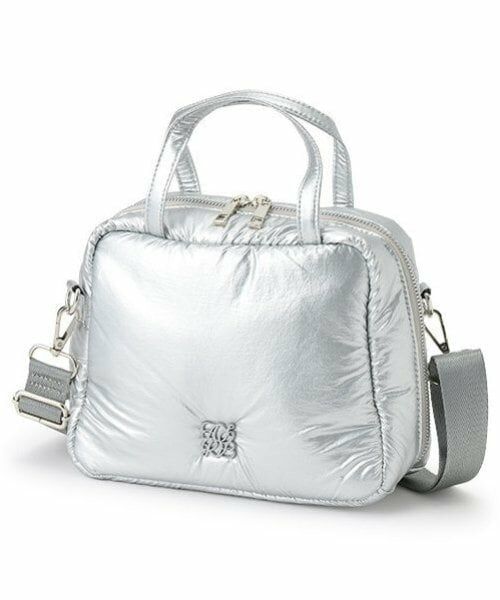 Mi-je / ミジェ ショルダーバッグ | ミュエル2WAYボストン【韓国ファッション】（シルバー）