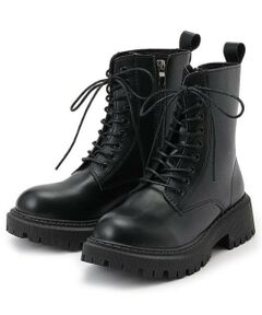 Mi-je / ミジェ ブーツ（ショート丈） | シンプルレースアップブーツ【韓国ファッション】