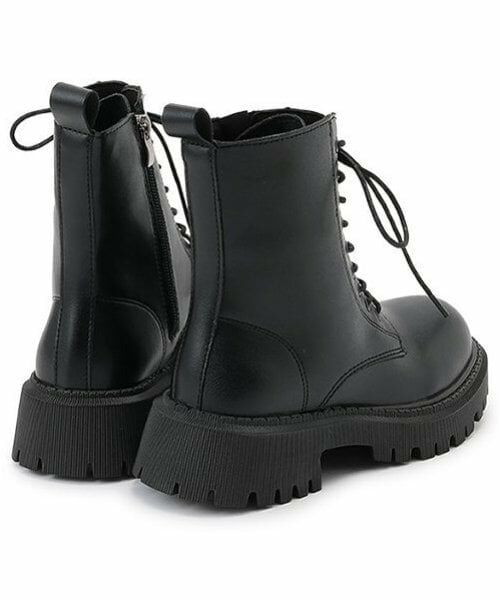 Mi-je / ミジェ ブーツ（ショート丈） | シンプルレースアップブーツ【韓国ファッション】 | 詳細1