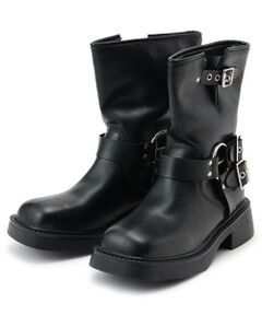 Mi-je / ミジェ ブーツ（ショート丈） | メタルバックルブーツ【韓国ファッション】