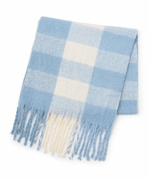 Mi-je / ミジェ ブローチ・コサージュ | 大判マフラー【韓国ファッション】（サックス）