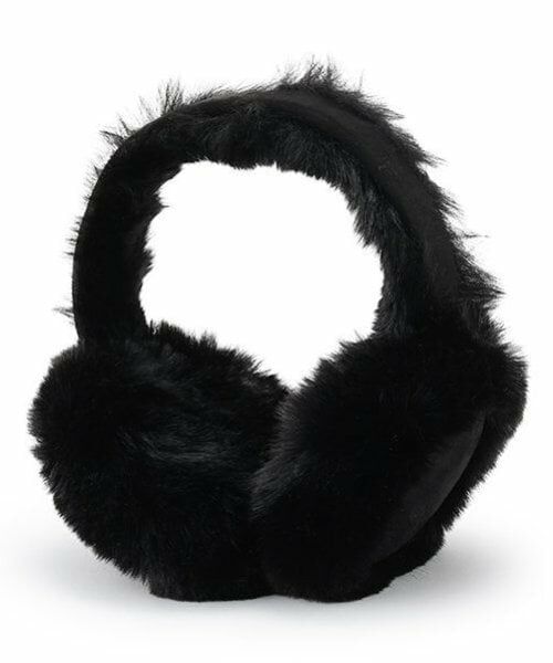 Mi-je / ミジェ ブローチ・コサージュ | ムートンイヤーマフ【韓国ファッション】（黒）