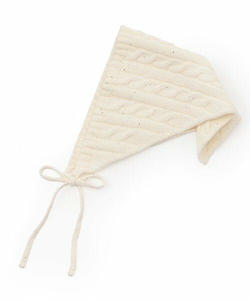 Mi-je / ミジェ カチューシャ・カチューム・その他 | スパンコールバブーシュカ【韓国ファッション】（アイボリー）