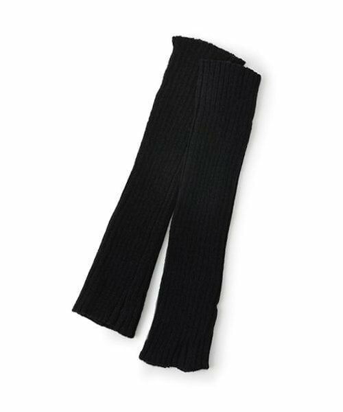 Mi-je / ミジェ ブローチ・コサージュ | リブレッグカバー【韓国ファッション】（黒）