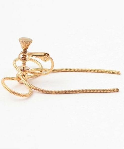 Mi-je / ミジェ ピアス・イヤリング | ゴールドリボンイヤリング【韓国ファッション】 | 詳細2