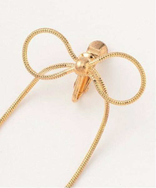 Mi-je / ミジェ ピアス・イヤリング | ゴールドリボンイヤリング【韓国ファッション】 | 詳細3