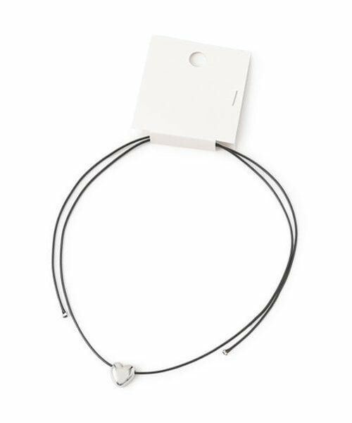 Mi-je / ミジェ ネックレス・ペンダント・チョーカー | ハートチョーカー【韓国ファッション】（シルバー）