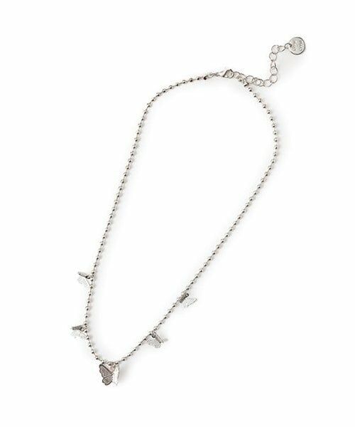 Mi-je / ミジェ ネックレス・ペンダント・チョーカー | バタフライネックレス【韓国ファッション】（シルバー）