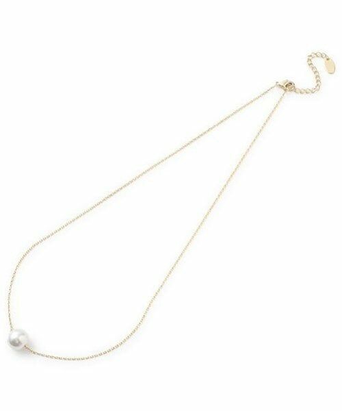 Mi-je / ミジェ ネックレス・ペンダント・チョーカー | パールアクセントネックレス【韓国ファッション】（ゴールド）