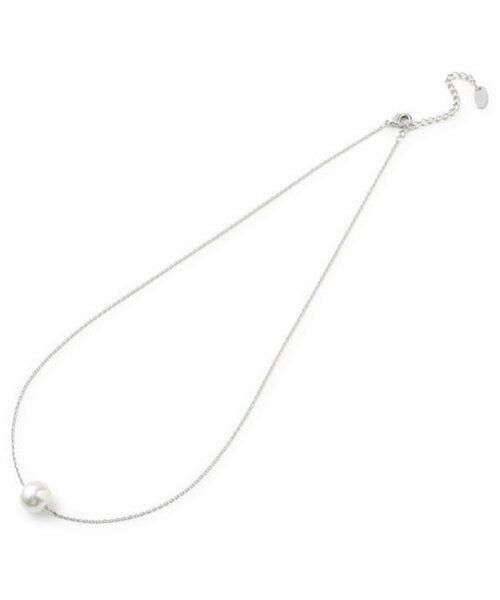 Mi-je / ミジェ ネックレス・ペンダント・チョーカー | パールアクセントネックレス【韓国ファッション】（シルバー）