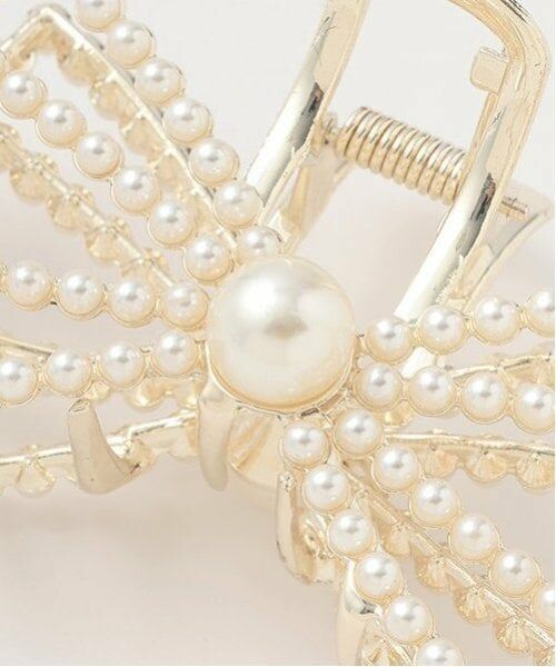 Mi-je / ミジェ ヘアピン | パールリボンバンスクリップ【韓国ファッション】 | 詳細4