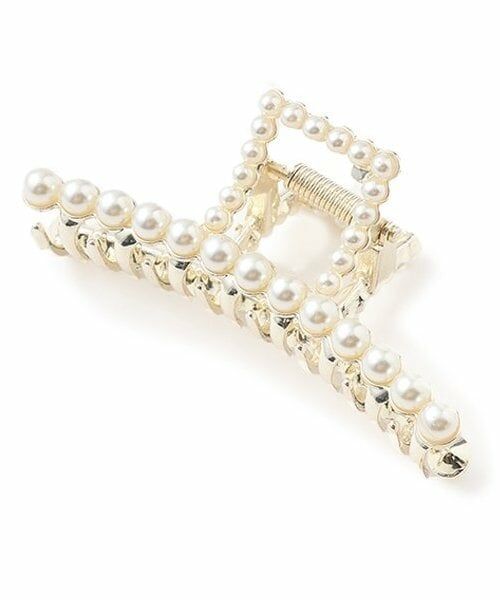 Mi-je / ミジェ ヘアピン | パールバンスクリップ【韓国ファッション】（オフ ホワイト）