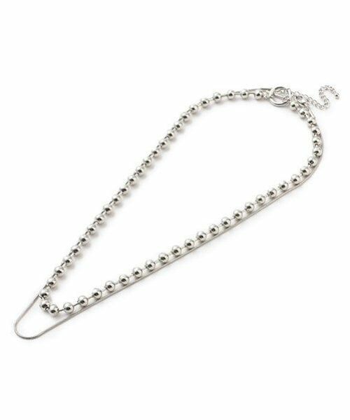 Mi-je / ミジェ ネックレス・ペンダント・チョーカー | ボールチェーンネックレス【韓国ファッション】（シルバー）