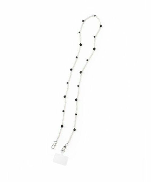 Mi-je / ミジェ ブローチ・コサージュ | ローズビーズストラップ【韓国ファッション】（黒）