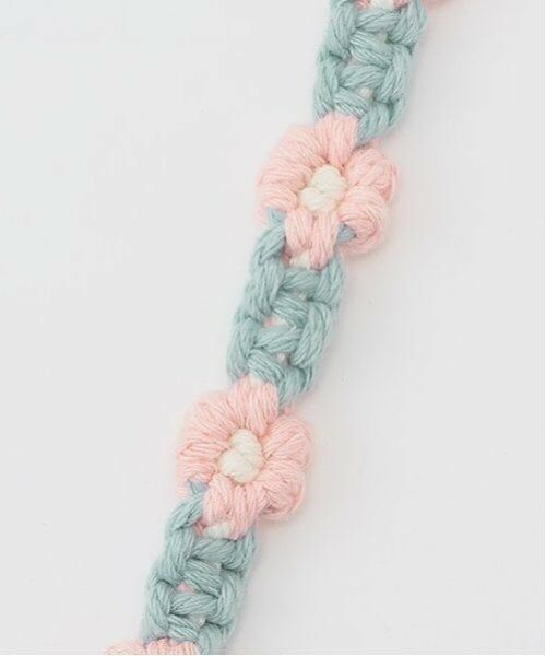 Mi-je / ミジェ ブローチ・コサージュ | ロングマクラメフラワーストラップ【韓国ファッション】 | 詳細1