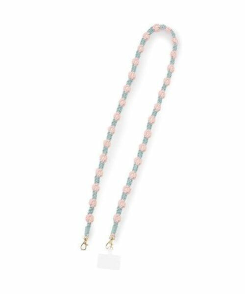 Mi-je / ミジェ ブローチ・コサージュ | ロングマクラメフラワーストラップ【韓国ファッション】（ピンク）