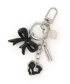 Mi-je / ミジェ ブローチ・コサージュ | ビーズつき2連チャーム【韓国ファッション】