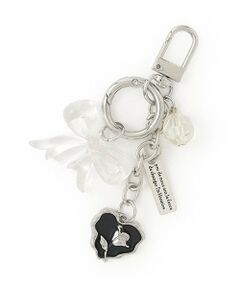 Mi-je / ミジェ ブローチ・コサージュ | ビーズつき2連チャーム【韓国ファッション】