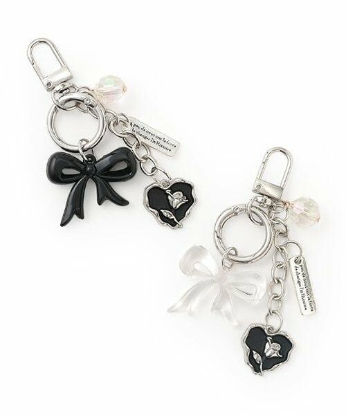 Mi-je / ミジェ ブローチ・コサージュ | ビーズつき2連チャーム【韓国ファッション】 | 詳細4