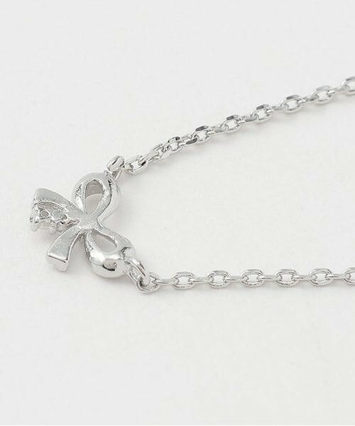 Mi-je / ミジェ ネックレス・ペンダント・チョーカー | ミニリボンネックレス【韓国ファッション】 | 詳細1