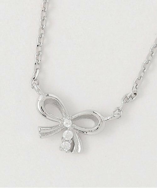 Mi-je / ミジェ ネックレス・ペンダント・チョーカー | ミニリボンネックレス【韓国ファッション】 | 詳細3