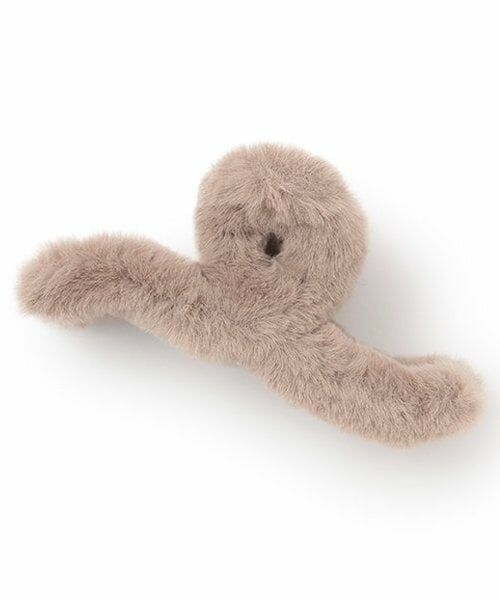 Mi-je / ミジェ ヘアピン | ファーバンスクリップ【韓国ファッション】（茶）