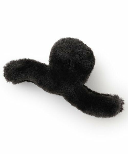 Mi-je / ミジェ ヘアピン | ファーバンスクリップ【韓国ファッション】（黒）