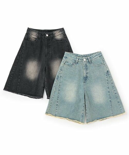 Mi-je / ミジェ ショート・ハーフ・半端丈パンツ | ViVi9月号掲載デニムハーフパンツ【韓国ファッション】 | 詳細12