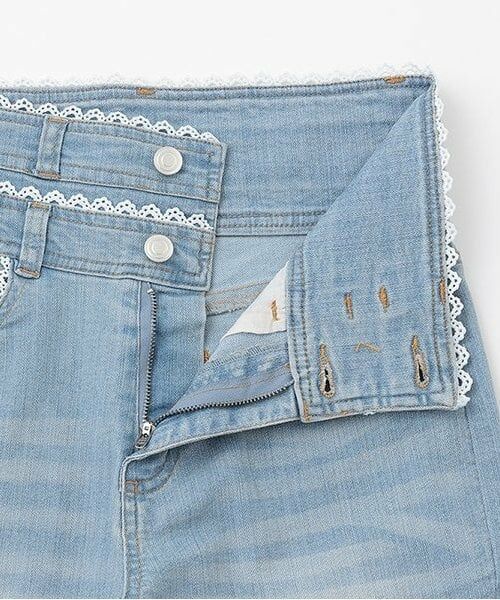 Mi-je / ミジェ その他パンツ | レース付デニムフレアパンツ【韓国ファッション】 | 詳細7