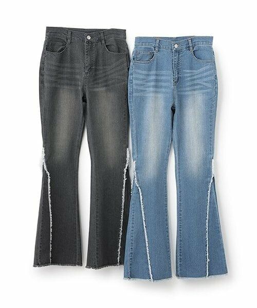 Mi-je / ミジェ その他パンツ | フリンジデニムフレアパンツ【韓国ファッション】 | 詳細14