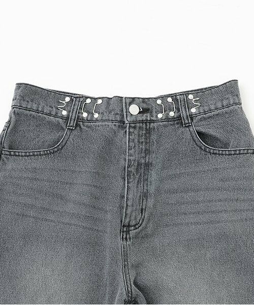 Mi-je / ミジェ その他パンツ | タックデニムワイドパンツ【韓国ファッション】 | 詳細10