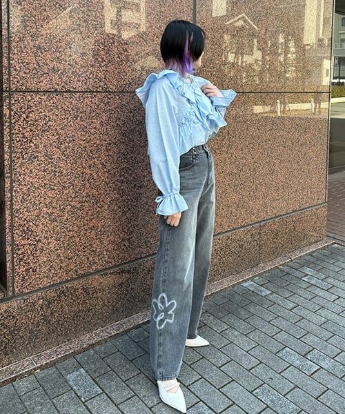 Mi-je / ミジェ その他パンツ | タックデニムワイドパンツ【韓国ファッション】 | 詳細16